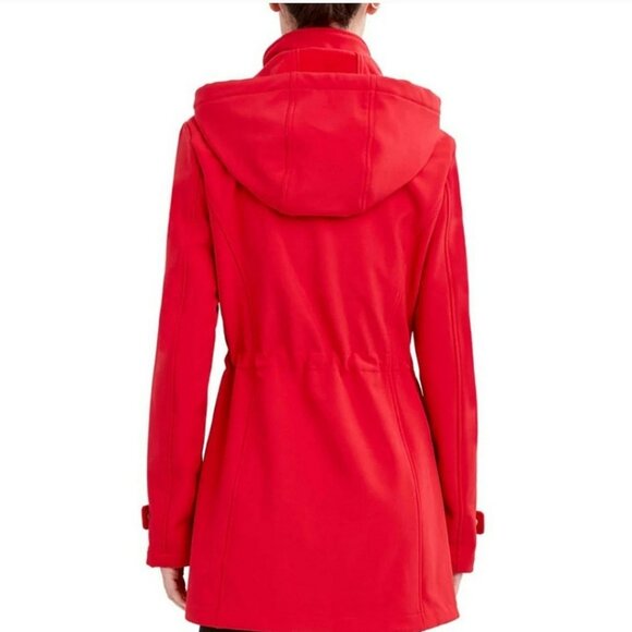 Nautica Women’s Softshell Hooded Red Zip Up Jacket Fleece Lined Size XXL - Picture 2 of 16